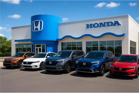 SUVs in a line